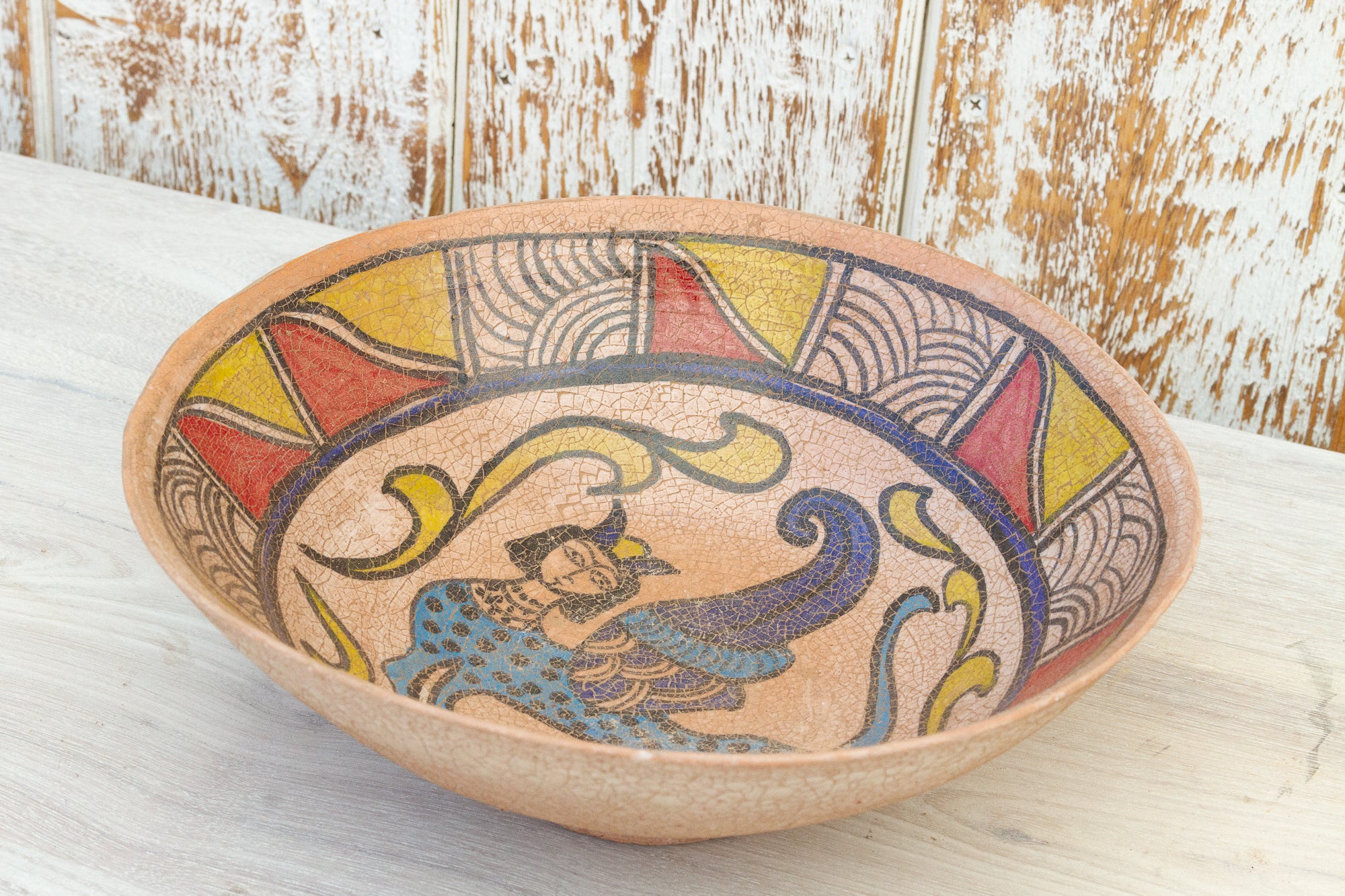 DE-COR | Ispirazione globale, Antica ciotola dipinta in ceramica islamica di Nishapur (commercio)