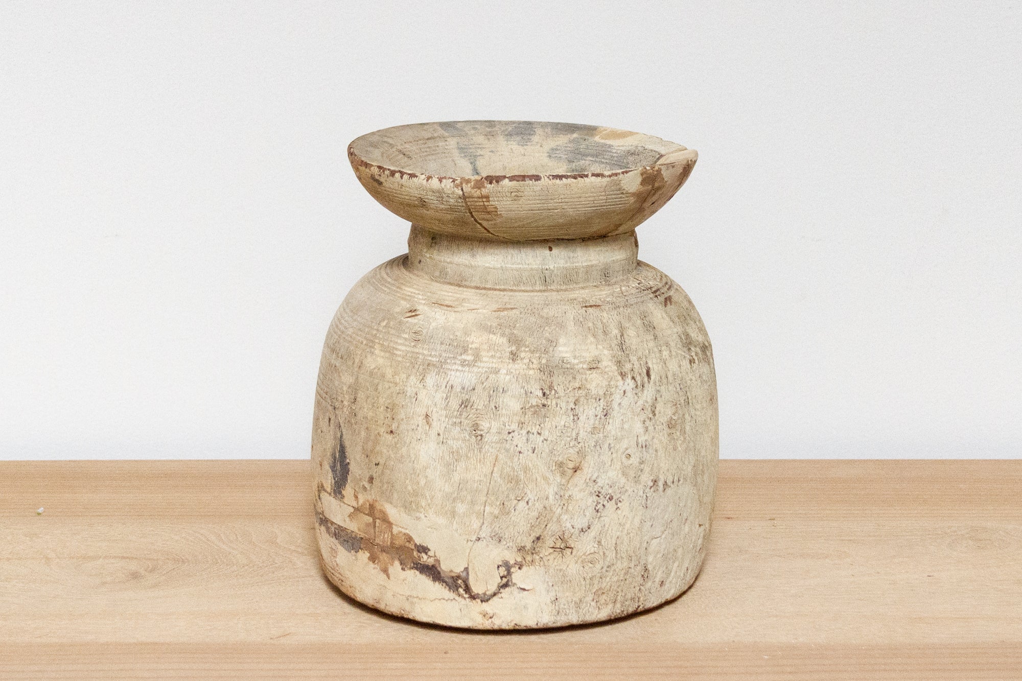 DE-COR | Ispirazione globale, Antico vaso di legno indiano - Telva