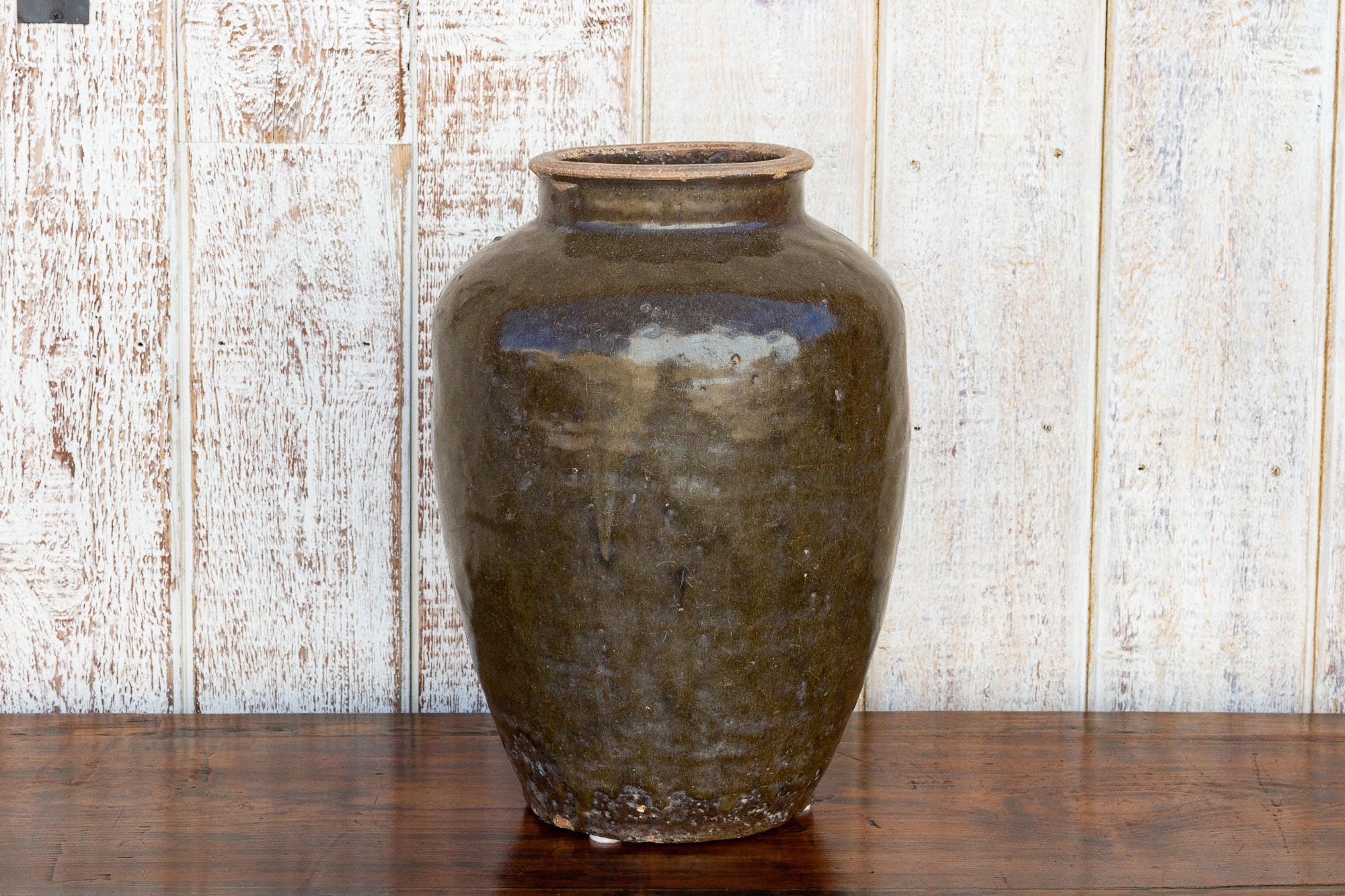 DE-COR | Ispirazione globale, Antico vaso smaltato marrone fangoso