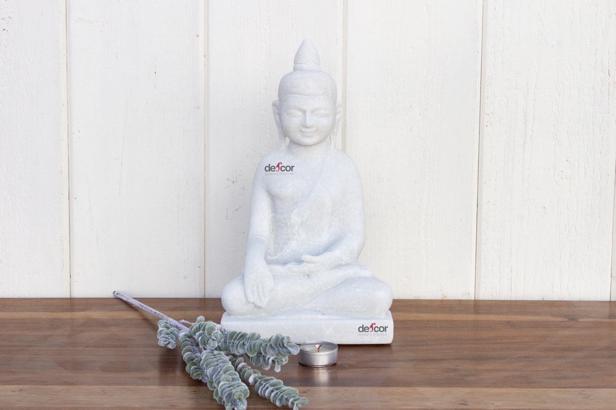 DE-COR | Ispirazione globale, Buddha birmano seduto in marmo bianco