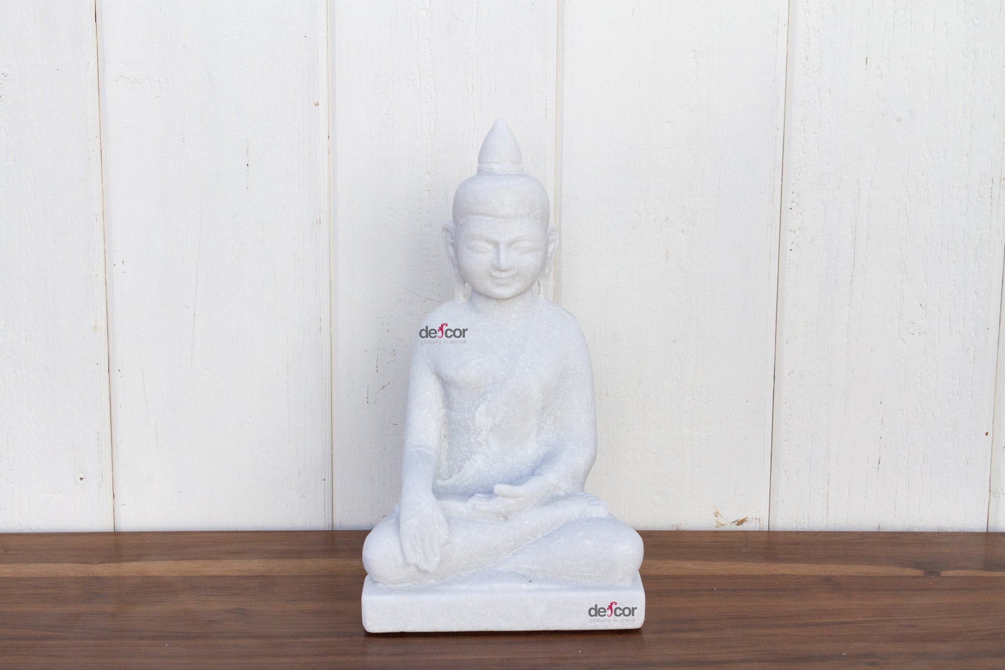 DE-COR | Ispirazione globale, Buddha seduto birmano in marmo bianco (commercio)