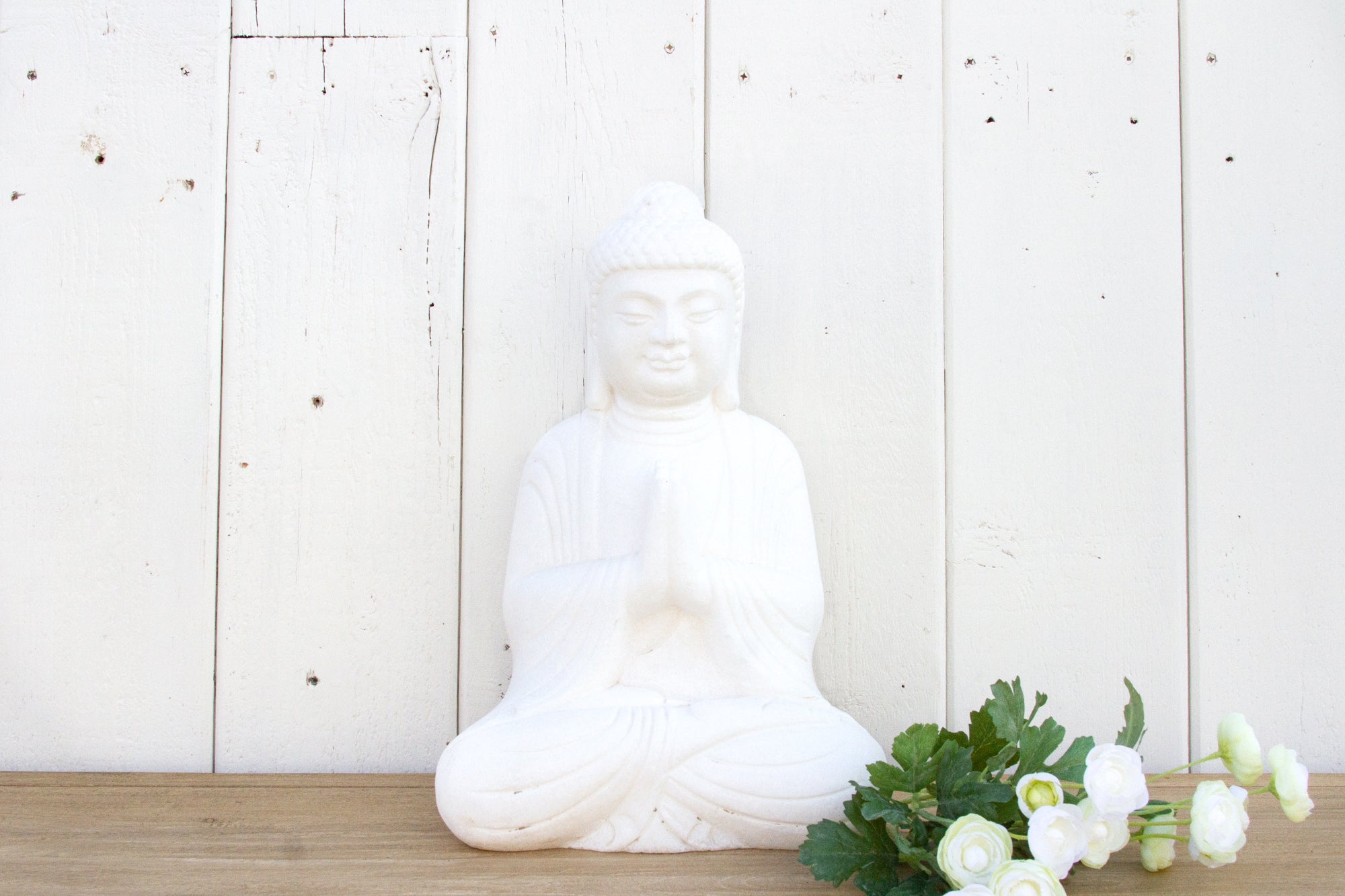 DE-COR | Ispirazione globale, Buddha seduto in marmo bianco birmano (commercio)