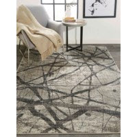 Feizy, Collezione di tappeti di design Kano Charcoal Gray
