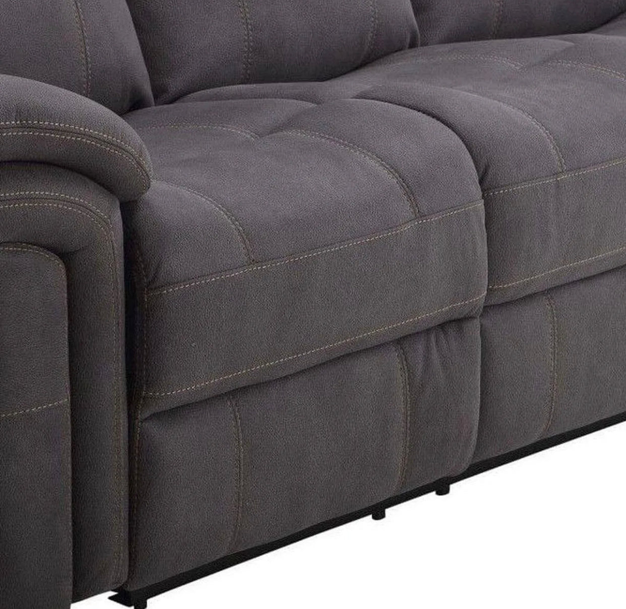 Casa Parker, Mason 6pc Power Sectional in Charcoal