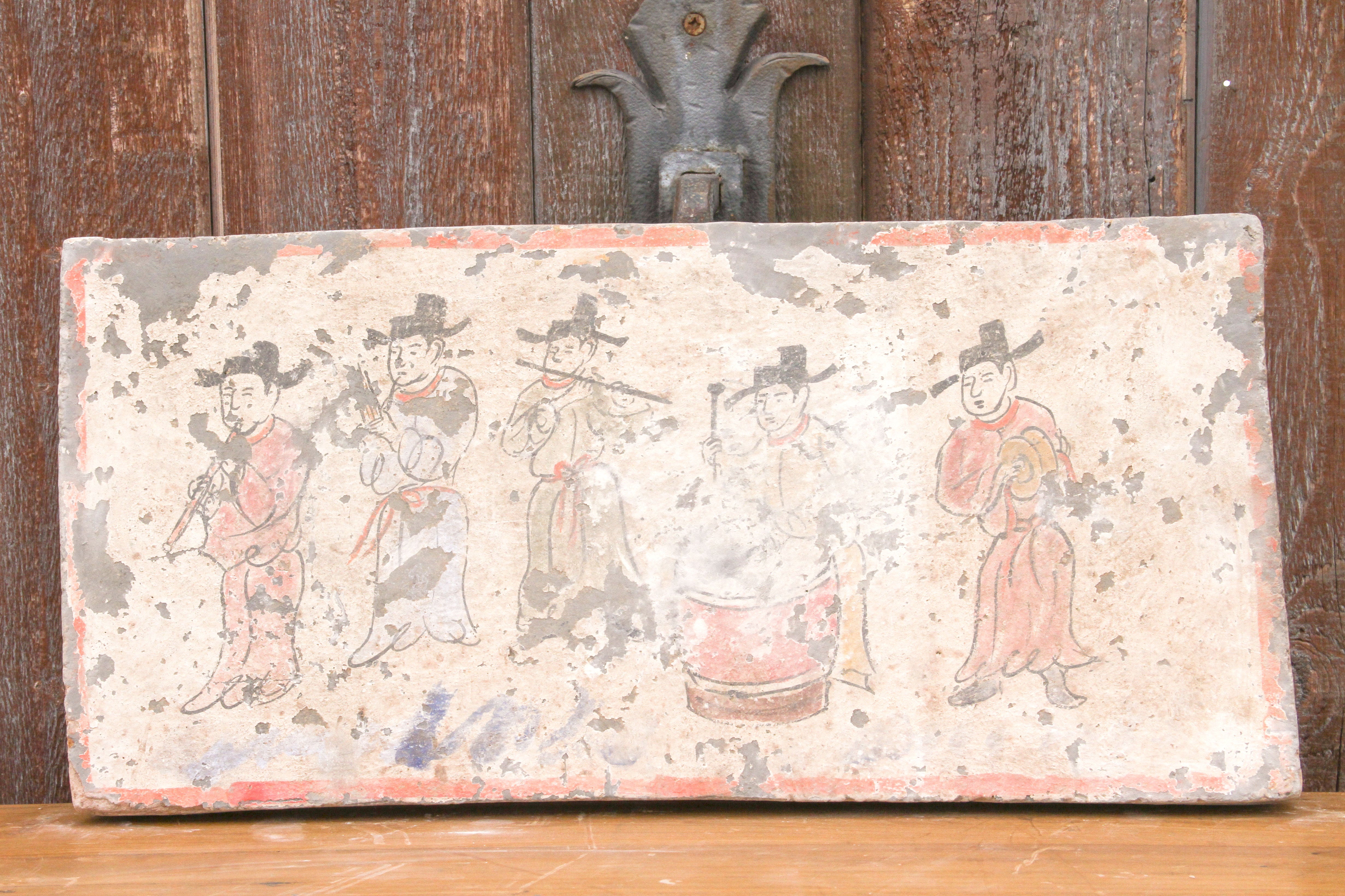 DE-COR | Ispirazione globale, Piastrella murale musicale dipinta a mano in stile dinastia Liao