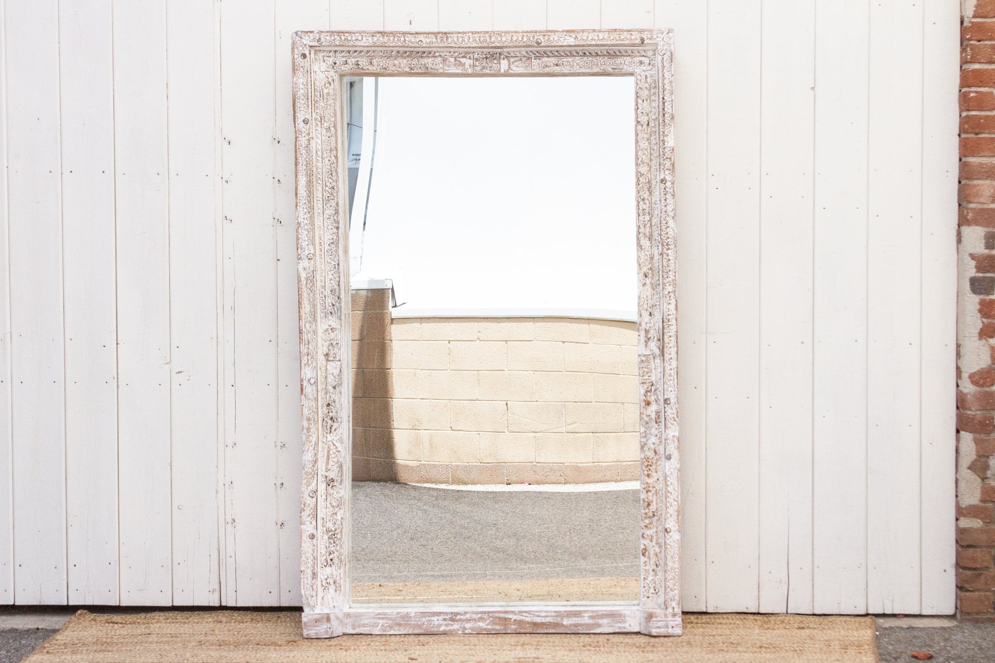 DE-COR | Ispirazione globale, Specchio di vanità intagliato bianco antico