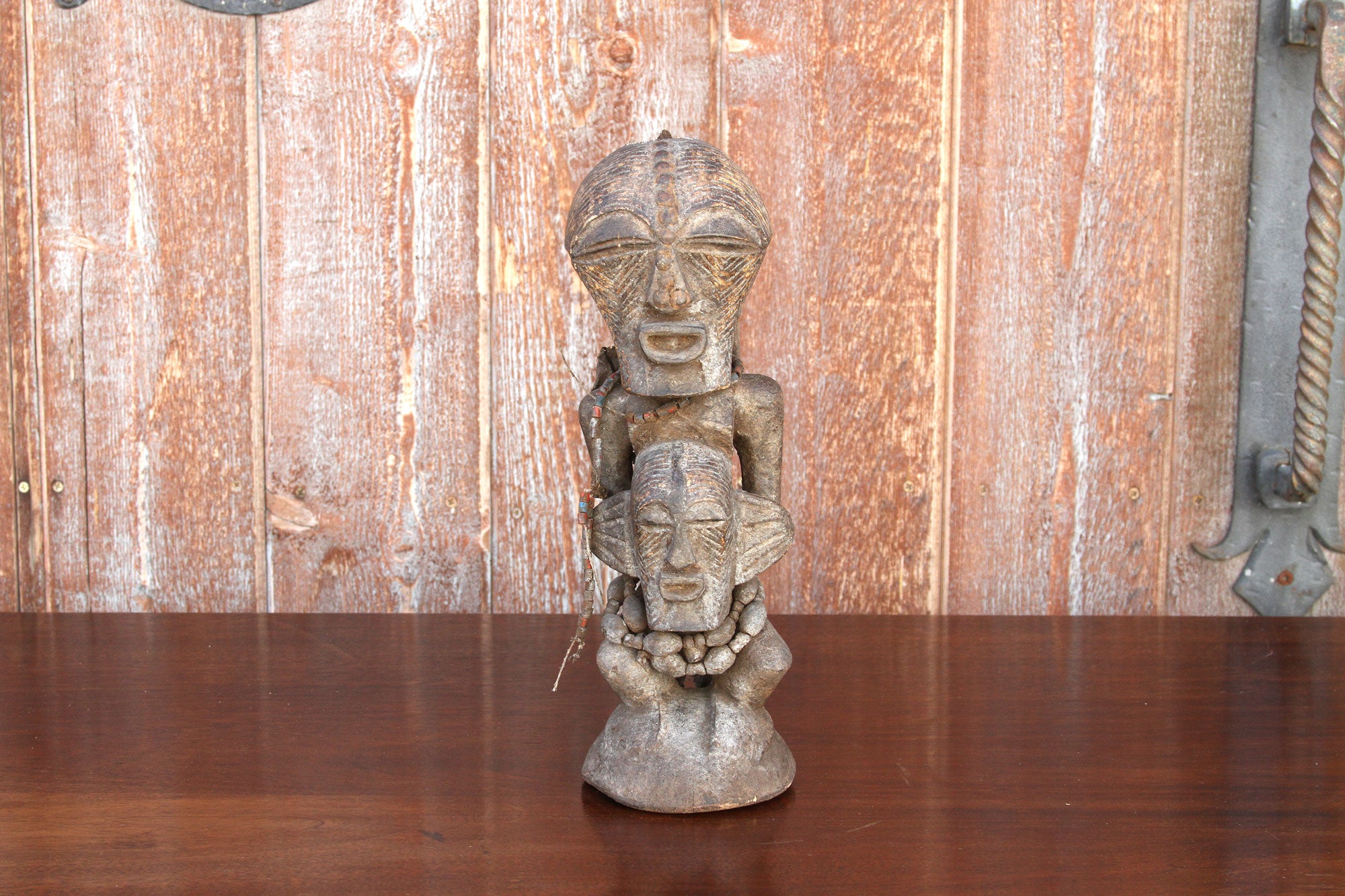 DE-COR | Ispirazione globale, Statua tribale africana antica intagliata