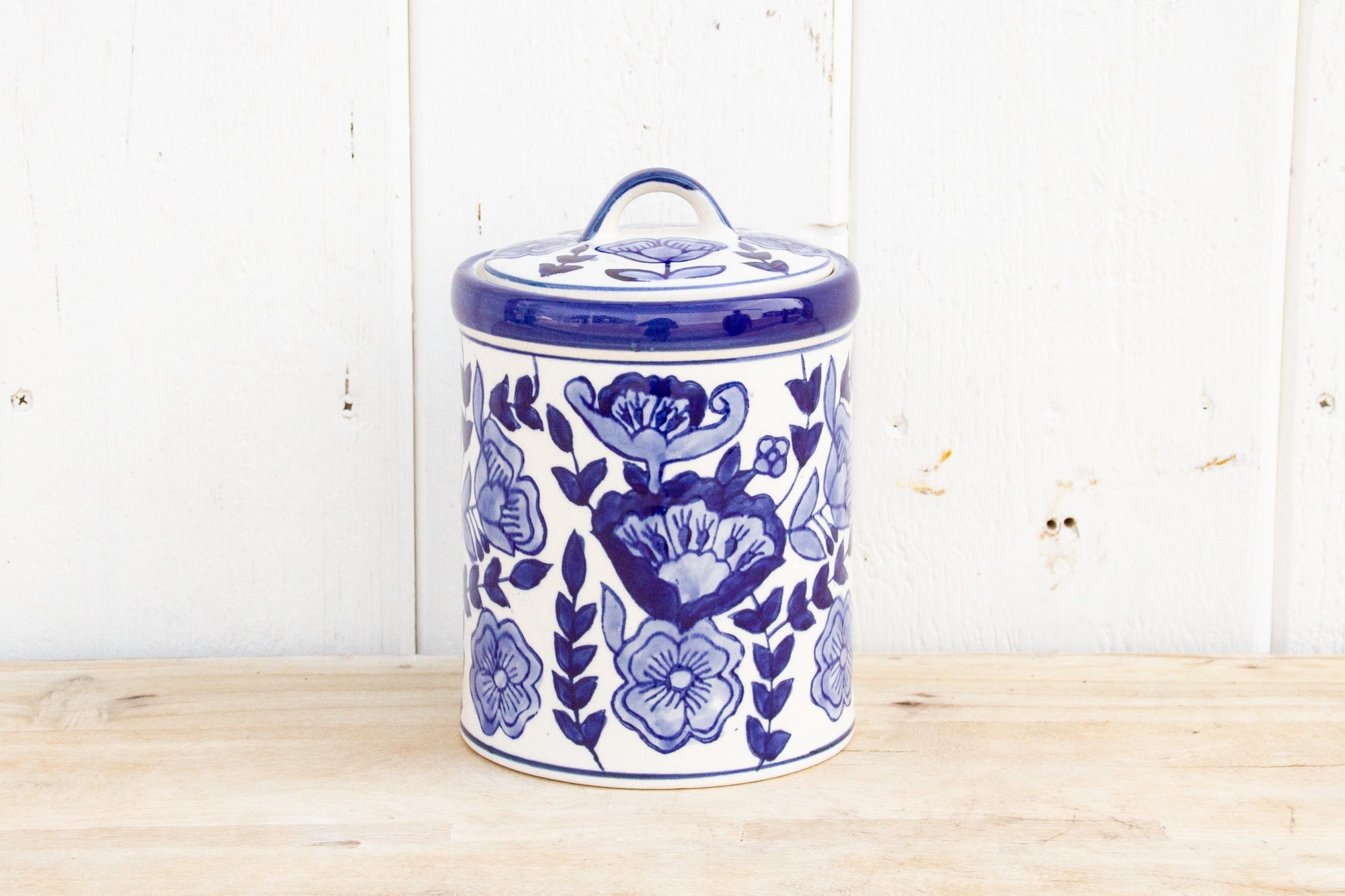 DE-COR | Ispirazione globale, Vaso Tulipano in ceramica blu (commercio)
